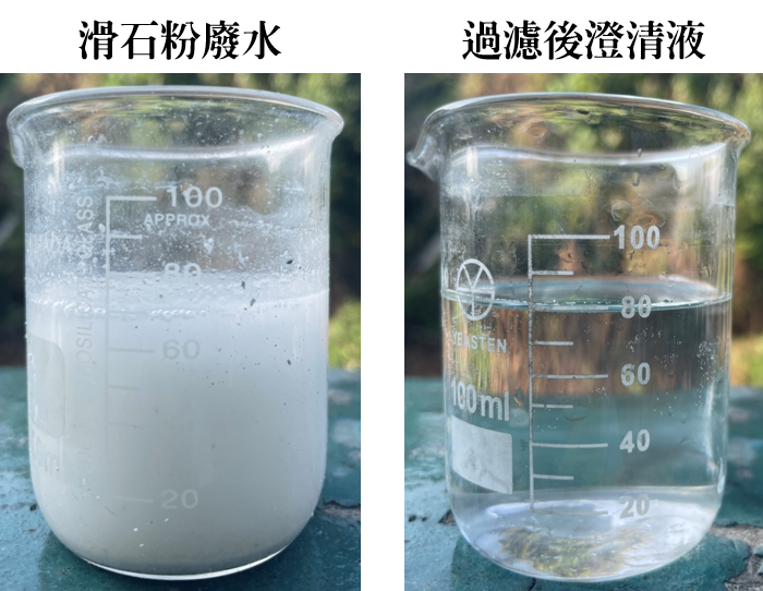 滑石粉廢水和澄清液